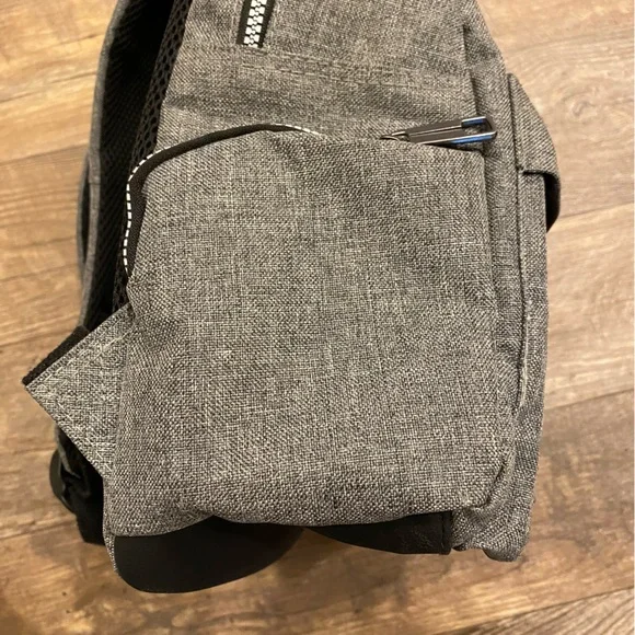Unisex Grey Backpack - Picture 4 of 9